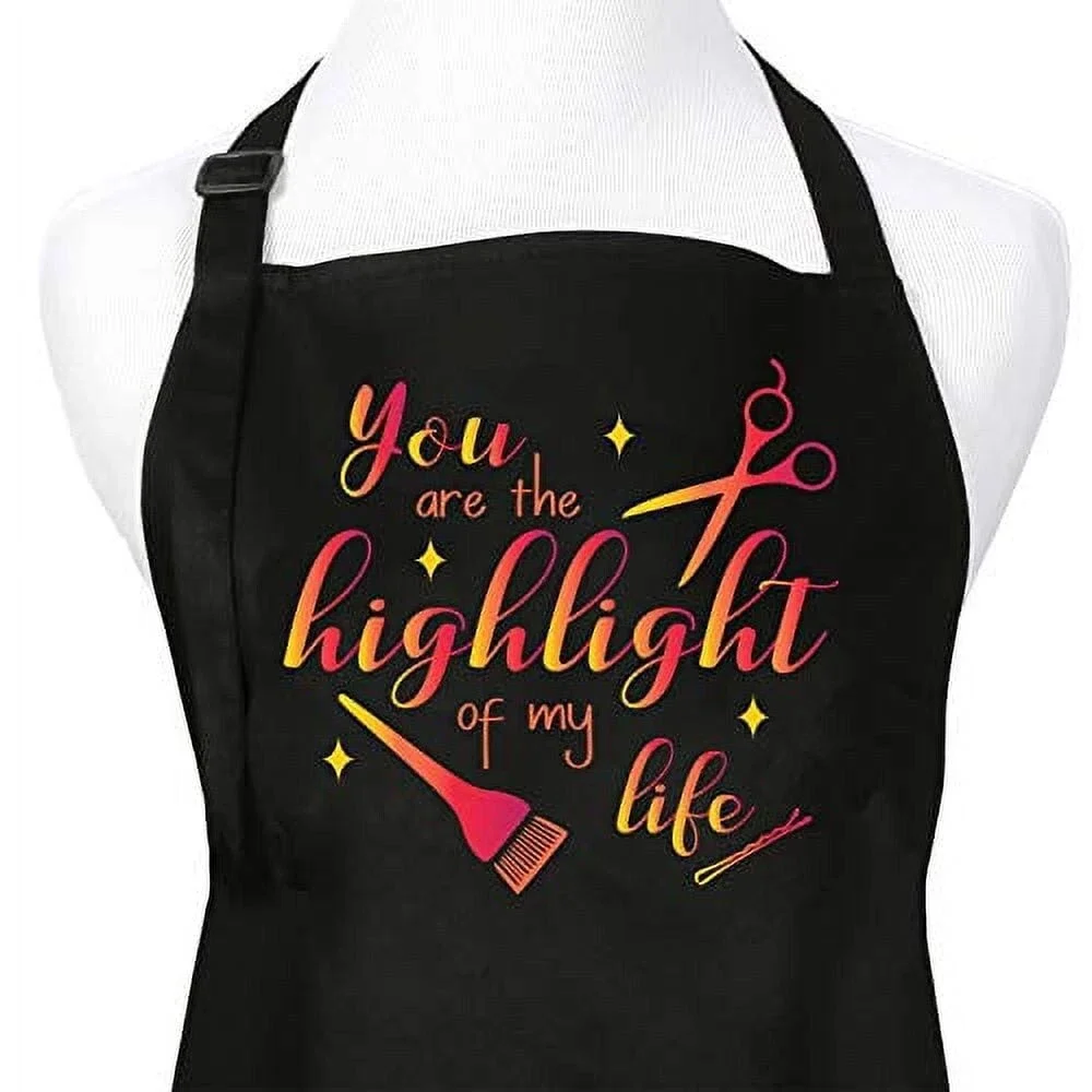 You Are the Highlight of My Life Hair Stylist Apron for Salon or Home Hair Cutti